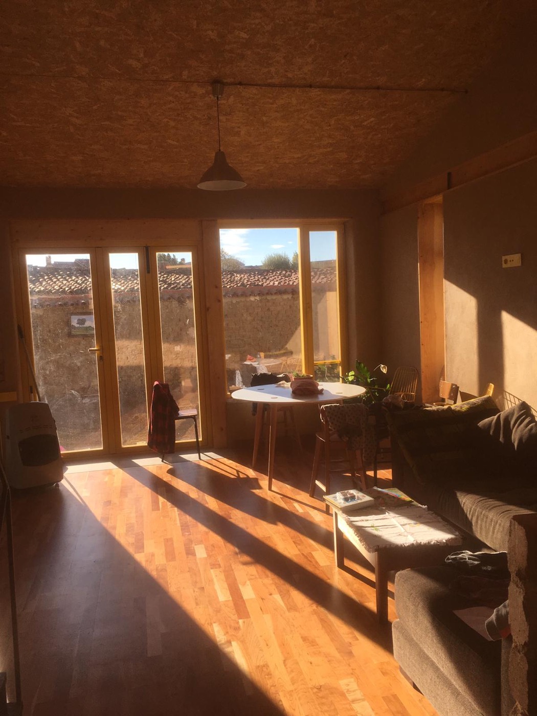 Salón de la Casa de Paja al atardecer