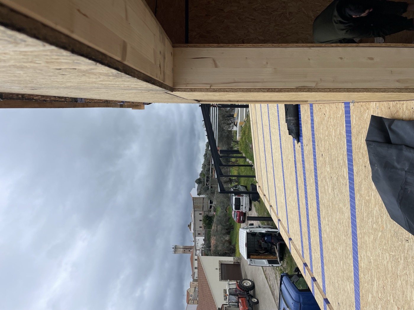 Sellado de juntas en el forjado de cubierta